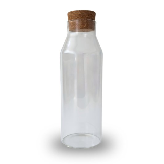 Glaskaraffe mit Korkdeckel 1200ml