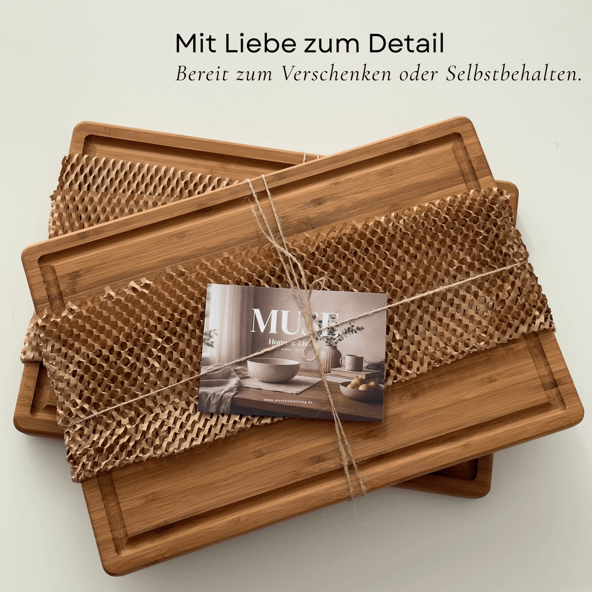 Massives Bambus Schneidebrett - MUSE Home & Living